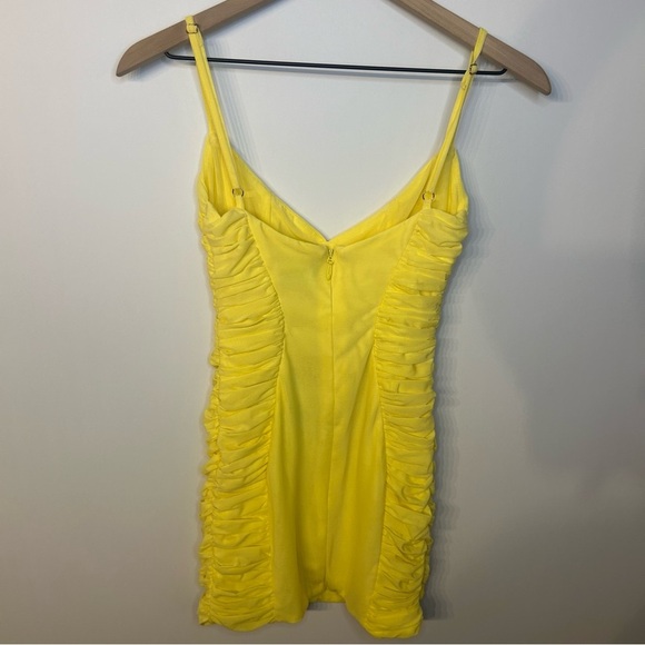 *NWT* White Fox Midnight Adventures Mini Dress in Lemon Yellow, Size Small - Picture 5 of 11